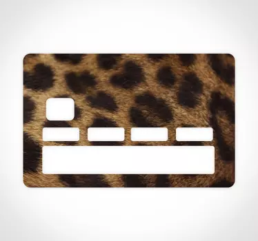 Kreditkarte aufkleber mit leopardenmotiv - TenStickers