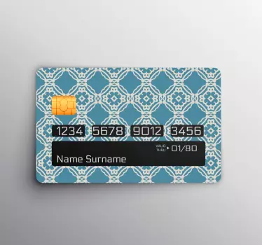 Kreditkarte aufkleber mit musterdesign - TenStickers