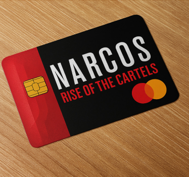 Kreditkarte aufkleber narcos mastercard hülle - TenStickers