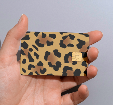 Kreditkarten Aufkleber panther-print bedruckt - TenStickers