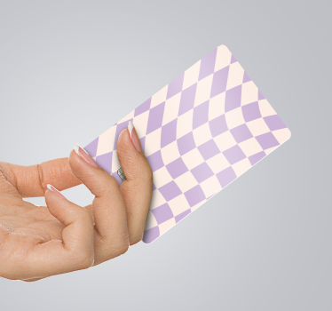 Kreditkarte Aufkleber quadrate pastellfarben - TenStickers