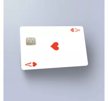 Herz-Ass Kreditkarten Aufkleber - TenStickers