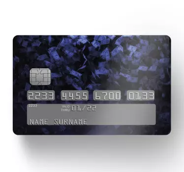 Kreditkarten Sticker Fallendes banknotenkonzept - TenStickers