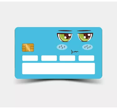 Kreditkarten Aufkleber lustiges Design von Cartoon-augen - TenStickers