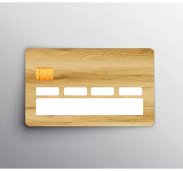 Kreditkarten Sticker Realistische holzlichtfarbe textur - TenStickers
