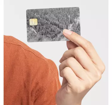 Kreditkartenaufkleber Winterwald - TenStickers