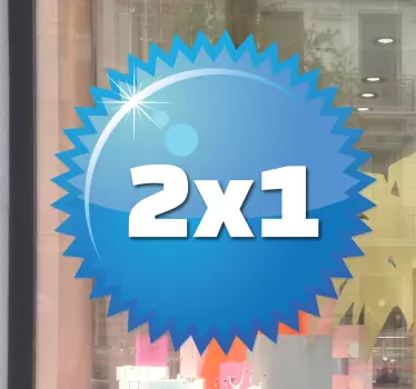 Kreis mit Zacken Aufkleber - TenStickers