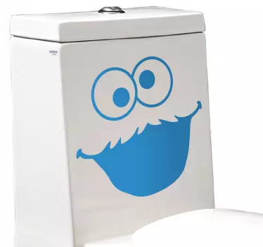 Wandtattoo Kinderzimmer Krümelmonster Badezimmer Design - TenStickers