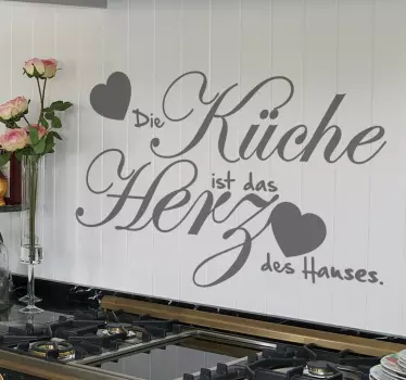 Herz des Hauses Wandtattoo Küche - TenStickers
