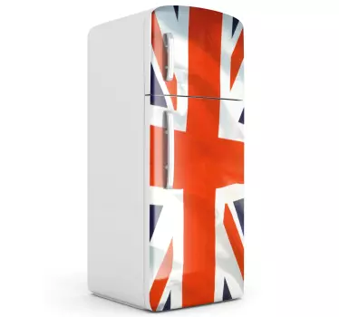 Britische Flagge Folie Kühlschrank - TenStickers