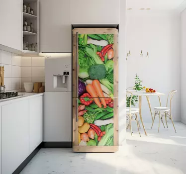 Kühlschrank Aufkleber gemüsebox - TenStickers