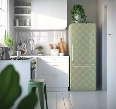 Kühlschrank Folie  grünes Muster - TenStickers