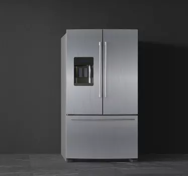 Kühlschrank Folie vinyl Kühlschrank aus Stahl - TenStickers
