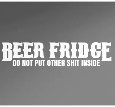 Kühlschrank Folie Beer Fridge - TenStickers