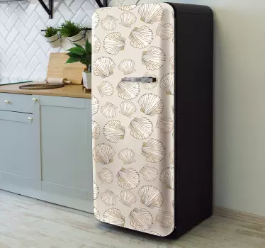 Kühlschrank Sticker Große und kleine muscheln - TenStickers