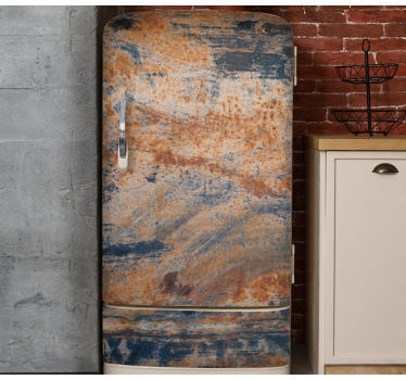Kühlschrank Folie Rostige textur alter look - TenStickers