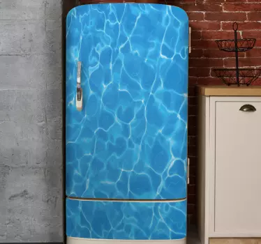 Kühlschrank Sticker Wassertextur - TenStickers