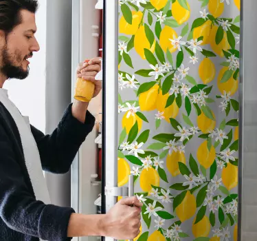 Kühlschrank Sticker Zitronenbaum - TenStickers