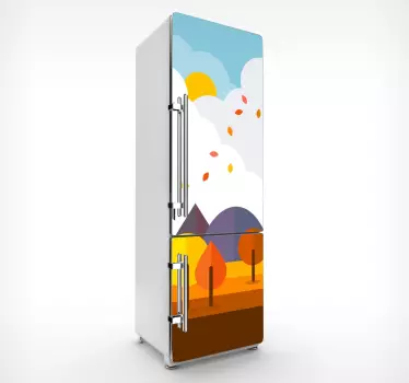 Kühlschrank Wald Aufkleber - TenStickers