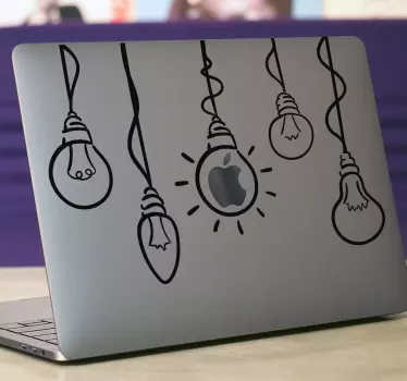 Lampendesign Laptop Sticker - TenStickers