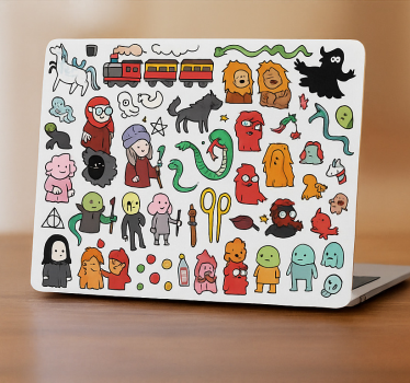 Laptop aufkleber abenteuerliche stickerbombe - TenStickers