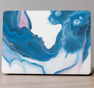 Laptop Aufkleber abstrakte marmorierte tinte - TenStickers
