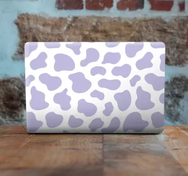 Laptop Aufkleber abstraktes lila muster - TenStickers