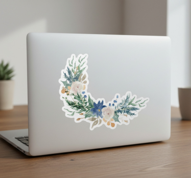 Laptop aufkleber aquarell blumenstrauß - TenStickers