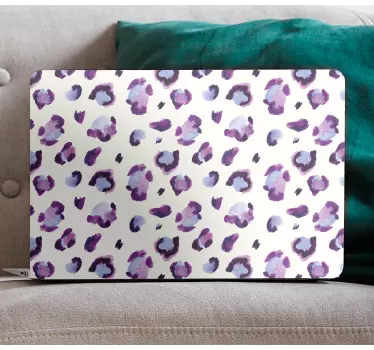 Laptop aufkleber aquarell leopardenmuster - TenStickers
