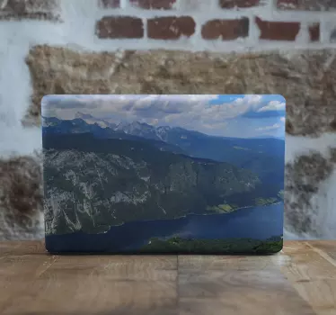 Laptop aufkleber atemberaubende berglandschaft - TenStickers