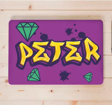 Laptop Aufkleber graffiti-kunst, benutzerdefinierte kunst - TenStickers