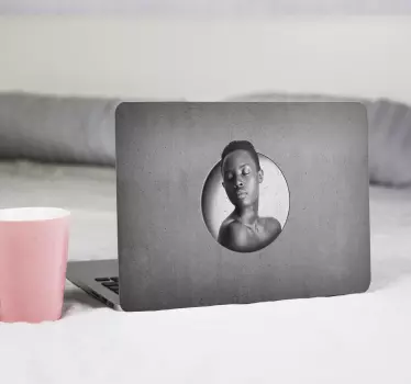 Notebook Aufkleber Beton graues Foto - TenStickers