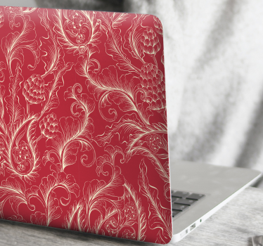 Laptop Aufkleber blumenmuster eleganz - TenStickers