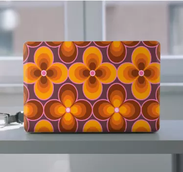 Laptop Aufkleber blumenmusterdesign - TenStickers