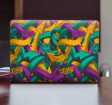 Laptop aufkleber bunte abstrakte pfeile - TenStickers