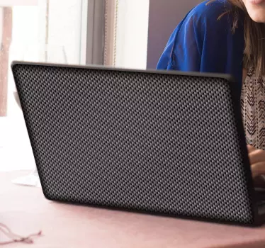 Laptop Sticker Carbon - TenStickers