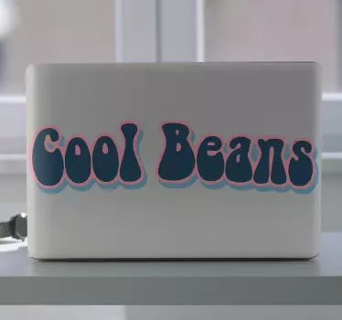 Laptop Aufkleber cooler bohnenspruch - TenStickers