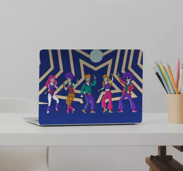Laptop Aufkleber disco-tanzfiguren - TenStickers