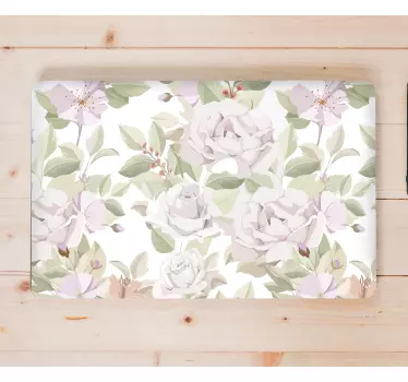 Laptop Aufkleber elegantes blumenarrangement - TenStickers