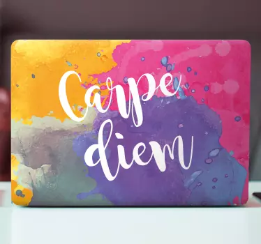 Laptop Aufkleber farbenfrohe inspirierende phrase - TenStickers