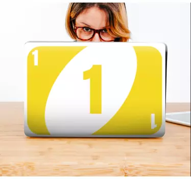 Laptop Aufkleber fettgedrucktes zahlendesign - TenStickers