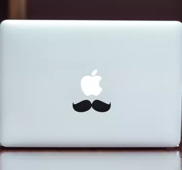 Laptop Aufkleber Französisch Schnurrbart - TenStickers