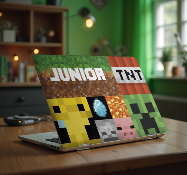 Laptop Aufkleber geometrisches gaming-muster - TenStickers