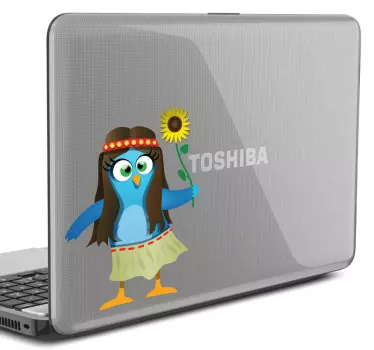 Laptop Aufkleber Hippie Vögelchen - TenStickers