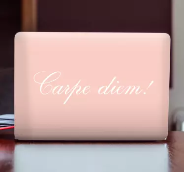 Laptop aufkleber inspirierendes carpe diem - TenStickers
