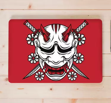 Laptop Aufkleber kitsune-maskendesign - TenStickers