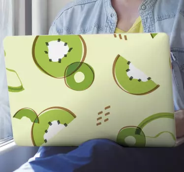 Laptop Aufkleber kiwi-muster - TenStickers