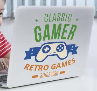 Laptop aufkleber klassische retro spiele - TenStickers