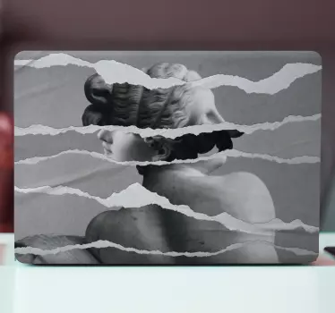 Laptop aufkleber klassisches skulpturenfragment - TenStickers
