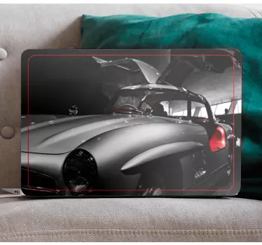 Laptop aufkleber klassisches sportauto - TenStickers